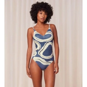 Dámske jednodielne plavky Summer Allure OP 01 modré - Triumph