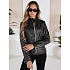Kurtka skórzana damska czarna FashionStreet TY5202