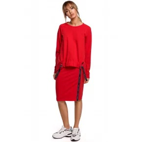 Dámska mikina M492 červená - Moe