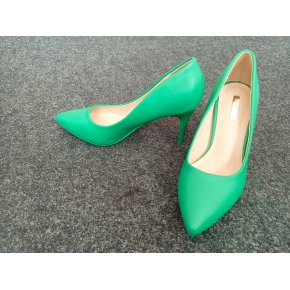 Dámske lodičky na ihličkovom podpätku B-831 Zelená - Bellucci