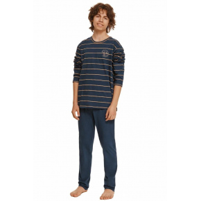 Chlapčenské pyžamo Harry 2625 modré s pruhmi - Taro
