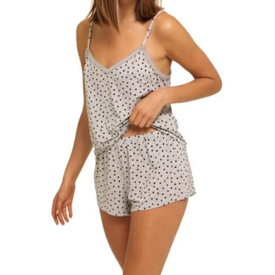 Dámske pyžamo QS6306E-VGT šedá - Calvin Klein