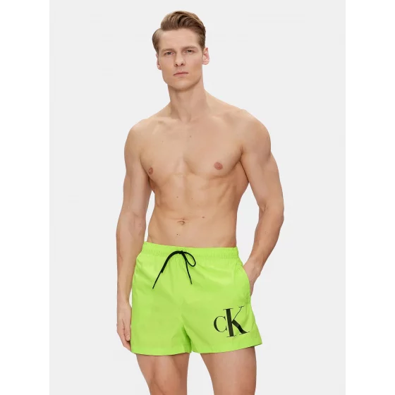 Pánske plavky KM0KM00967 LKQ neónovo zelené - Calvin Klein