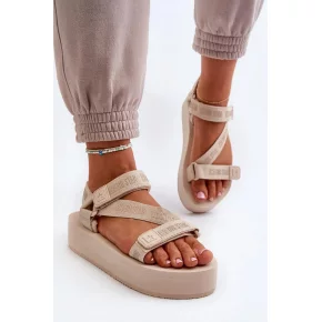Dámské sandály NN274 A535 Béžová - Big Star