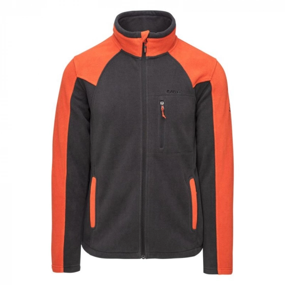 Pánska mikina Polar Monar M 92800621574 sivo-oranž - Hi-Tec