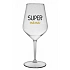 SUPER MÁMA - čirá nerozbitná sklenice na víno 470 ml