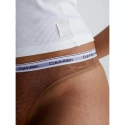 Dámske tangá HIGH LEG THONG 000QD5051E FUA hnedé - Calvin Klein