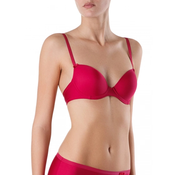 Podprsenka s kosticou Rb0003 tmavo ružová - Conte