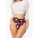 Dámske tangá Kiss Me String Maxi Čierna mix - Julimex