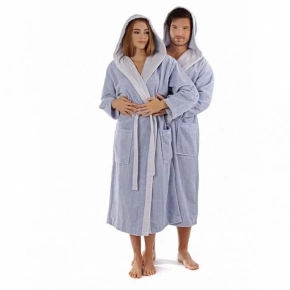 Župan unisex Tampa DUO 3959 5251 Svetlomodrá s modrou - Vestis