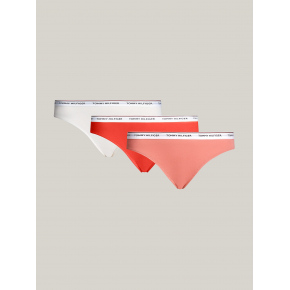 Dámske nohavičky 3PACK UW0UW04895 0VG ecru/koralová/lososová - Tommy Hilfiger