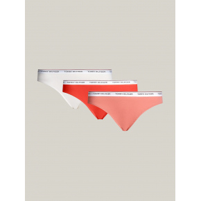 Dámske nohavičky 3PACK UW0UW04895 0VG ecru/koralová/lososová - Tommy Hilfiger