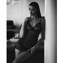 Dámska zvodná košieľka Nightly Blue Chemise tm. modrá - Obsessive