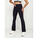 Spodnie damskie dzwony High Waist SLIMLINE czarne FashionStreet UY2147