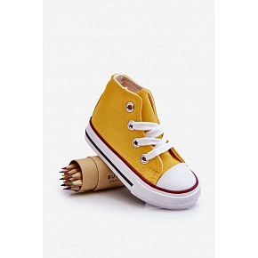 Detské vysoké tenisky Filemon žlté - Sweet Shoes