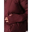 Kurtka damska zimowa pikowana z kapturem bordowa FashionStreet TY5898