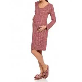 Dámska nočná košeľa 15070 - 548- Červená - Vamp