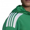Pánska mikina s kapucňou GP6437 Zelená s bielou - Adidas