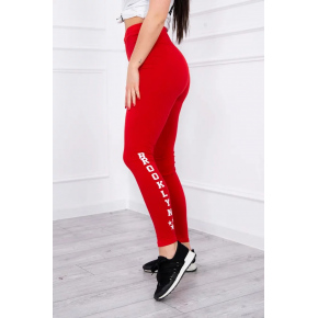 Dámske legíny 8882 Červená - Kesi