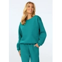 Dámska mikina Rehema tyrkysová - DKaren