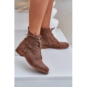 Dámske členkové topánky HY51-136 Hnedá - S.Barski