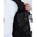 Pánska kožená bunda 11Z8151 čierna - FashionStreet