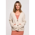 Dámsky Cardigan BK074 Beige - BeWear