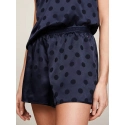 Dámsky pyžamový set darčekové balenie GIFT PYJ CAMI SET & SLIPPERS UW0UW04855 DW5 tm. modré - Tommy Hilfiger