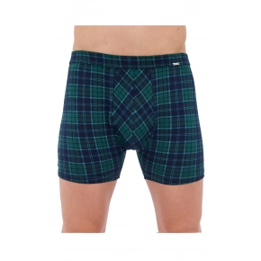 Pánske boxerky Cornette Prime 904/121 Tmavo zelená s modrou - Cornette