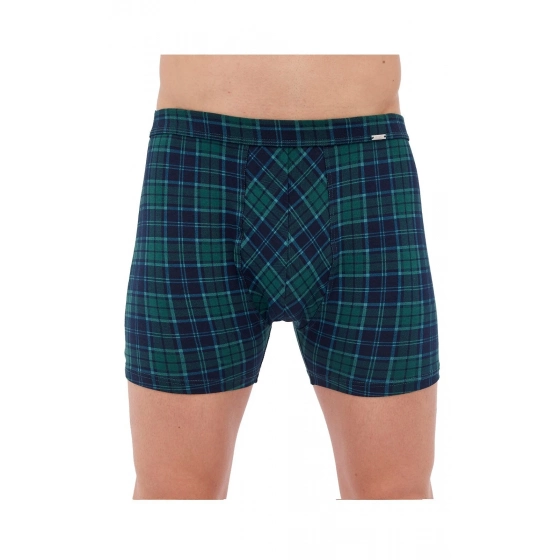 Pánske boxerky Cornette Prime 904/121 Tmavo zelená s modrou - Cornette