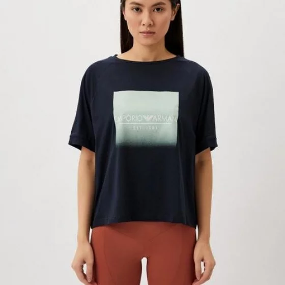 Dámske tričko 164829 4R255 00135 tm. modré - Emporio Armani