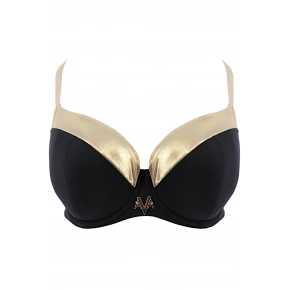 Dámský horní díl plavek SK 178 Černá se zlatou - AVA