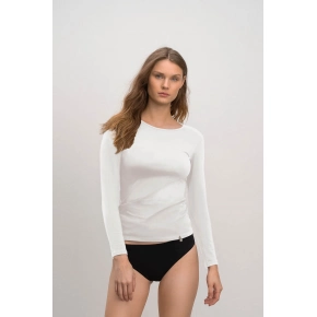 Dámske tričko s dlhým rukávom 21921 Biela - Vamp