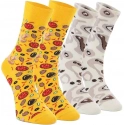 Pánske ponožky Pizza viacfarebné - Crea Socks