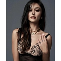 Zvodná nočná košieľka Vila Blanes Long Chemise čierna - Obsessive