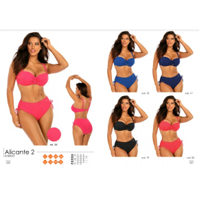 Dámske dvojdielne plavky S730TG7 2d Alicante 2 malinové - Self