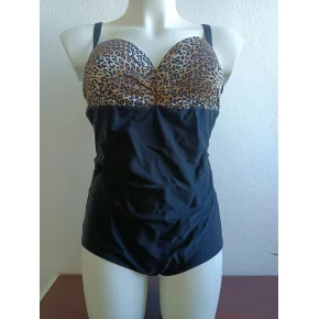 Jednodielne plavky BABI čierna-animal - Primo