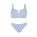 Dámske dvojdielne plavky S1011PM4 Panama 4 sv. modré - Self