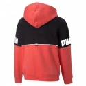 Detská mikina Jr 670205 35 Čierna s koralovou - Puma