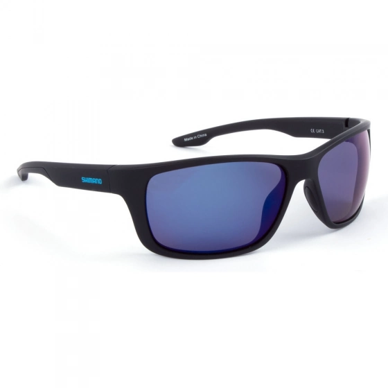 ŠPORT Polarizačné okuliare Shimano Matte Black & Blue Mirror - SHIMANO
