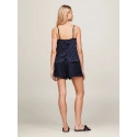 Dámsky pyžamový set darčekové balenie GIFT PYJ CAMI SET & SLIPPERS UW0UW04855 DW5 tm. modré - Tommy Hilfiger