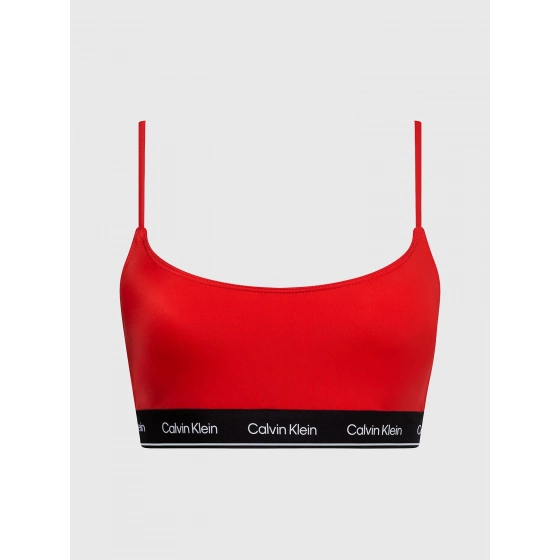 Dámska plavková podprsenka KW0KW02425 XNE červená - Calvin Klein