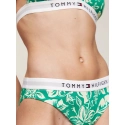 Dámske plavkové nohavičky UW0UW05366 0IE zelené so vzorom - Tommy Hilfiger