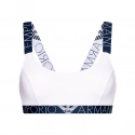 Bralette športová podprsenka 163651 1P227 0010 biela - Emporio Armani