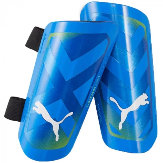 Pánske futbalové chrániče Puma Ultra Light Strap M 30875 06 modré - Puma