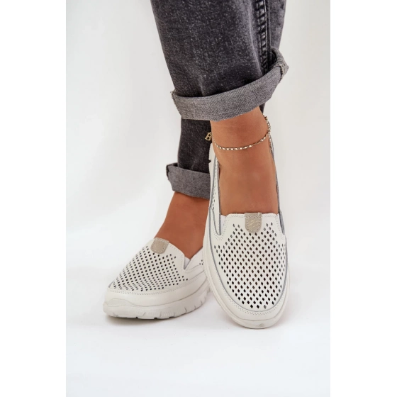 Mokasiny 24PB18-6870 krémové - Step in style