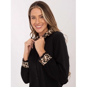 Dámska blúzka KS 4225.35 čierno-hnedá - FPrice