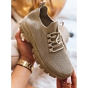 Skarpetowe sneakersy damskie STEEL THUNDER khaki FashionStreet ZY0345