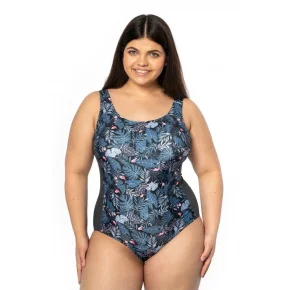 Zoštíhľujúce jednodielne plavky Kréta D-3300 - Spin