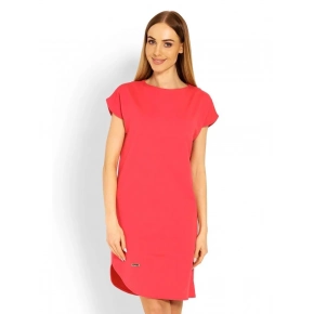 Dámske tehotenské šaty 1629 Koral červená - PeeKaBoo